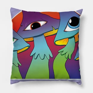 Family mushrooms Pillow