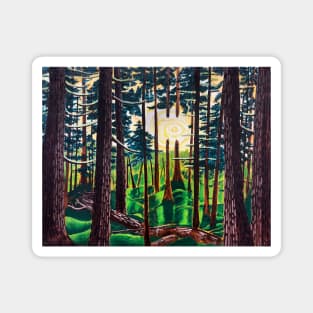 Winner Creek Trail in Girdwood, Alaska Magnet