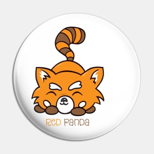 Red Panda love Pin