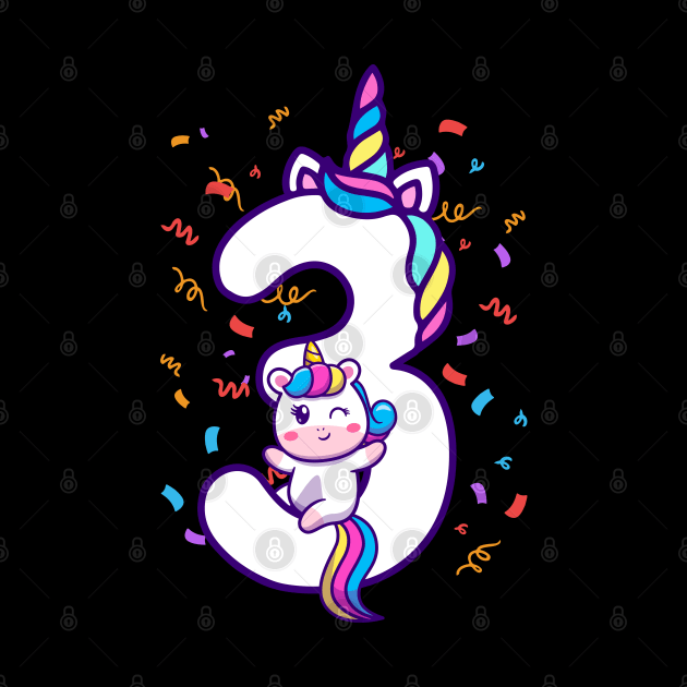 Funny Birthday Unicorn by Wagum Std