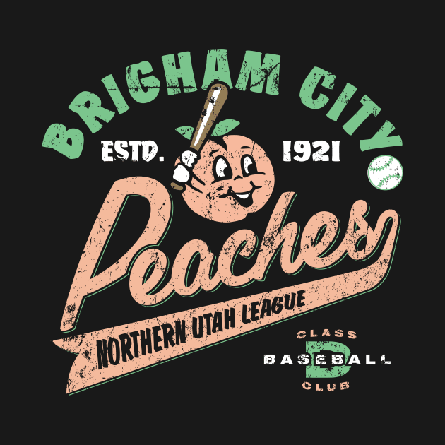 Brigham Peaches Baseball by MindsparkCreative