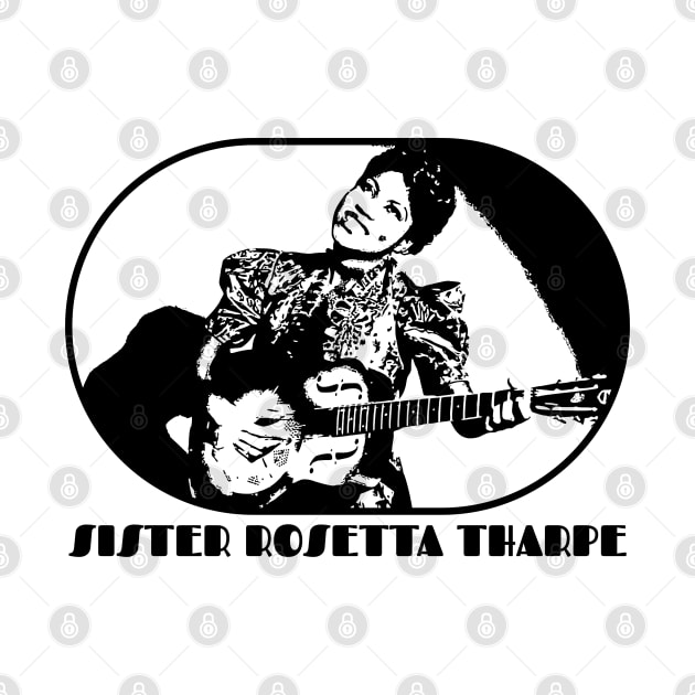 SISTER ROSETTA THARPE (Black Print) by RCDBerlin