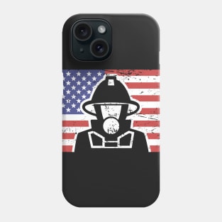 Patriotic American Flag & Fireman Phone Case