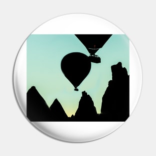 Hot air balloon in the sky Pin