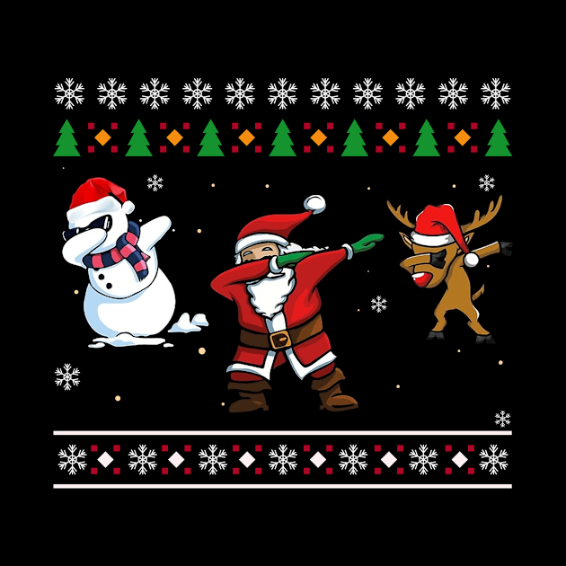 Dabbing Santa Ugly Sweater by aaltadel