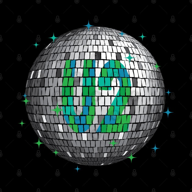 U2 Disco Ball | Green by Rad Love