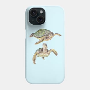 Sea Turtles Watercolor Phone Case