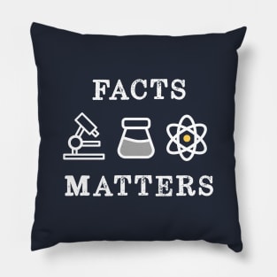 Facts Matter Retro Vintage Science Pillow