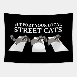 Support Your Local Street Cats Tapestry