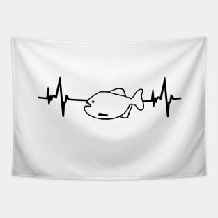 Piranha heartbeat fish lover predatory fish Tapestry