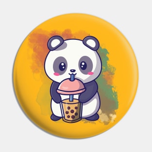 Cute Panda Drink Boba Tea - Adorable Pandas Pin