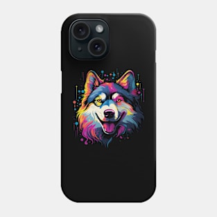 Alaskan Husky Happiness Phone Case