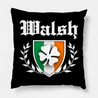 Walsh Shamrock Crest Pillow