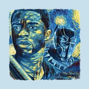 Black Panther Van Gogh Style T-Shirt