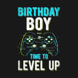 Birthday Boy Level Up Video Game Birthday Party Gift Boys T-Shirt