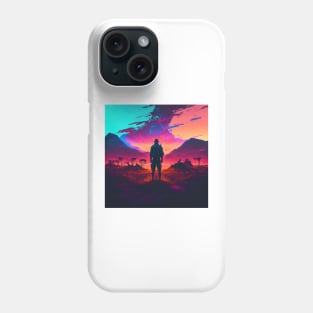 Synthwave apocalypse Phone Case