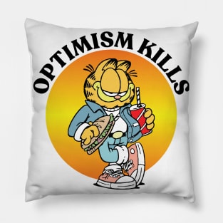 OPTIMISM KILLS Pillow