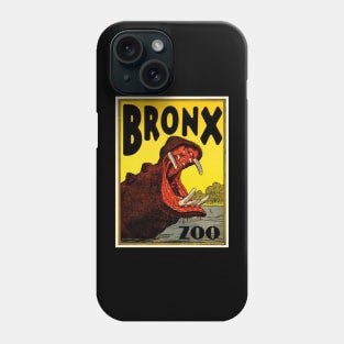 Vintage Hippo Visit The Zoo Bronx Phone Case