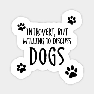 Introvert & Dogs Magnet