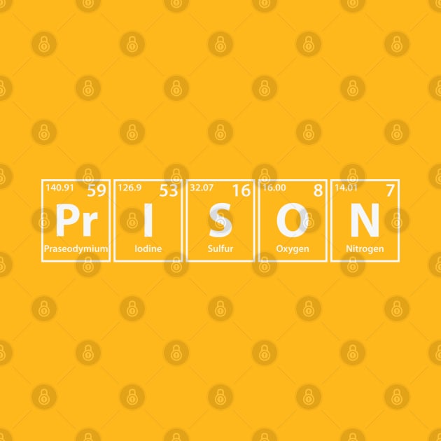 Prison (Pr-I-S-O-N) Periodic Elements Spelling by cerebrands