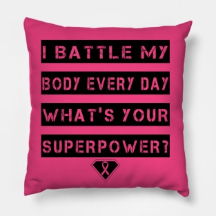 Spoonie Species: Chronic Superhero Pillow