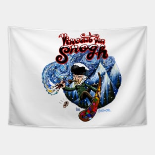 Vincent van Snogh Snowboarding Tapestry