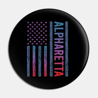 Blue Red Flag - Alpharetta Pin