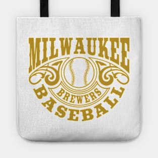 Vintage Retro Milwaukee Brewers Baseball Tote