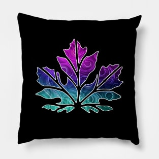 Galaxy Maple Leaf Pillow