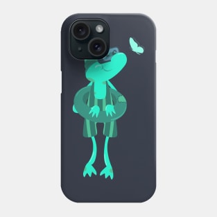 cute frog wearing a lifesaver just in case Phone Case