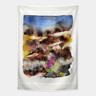 Abstract tuscan landscape Tapestry