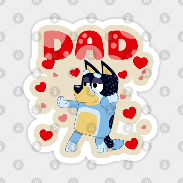 Dog valentine Magnet by VILLAPODCAST