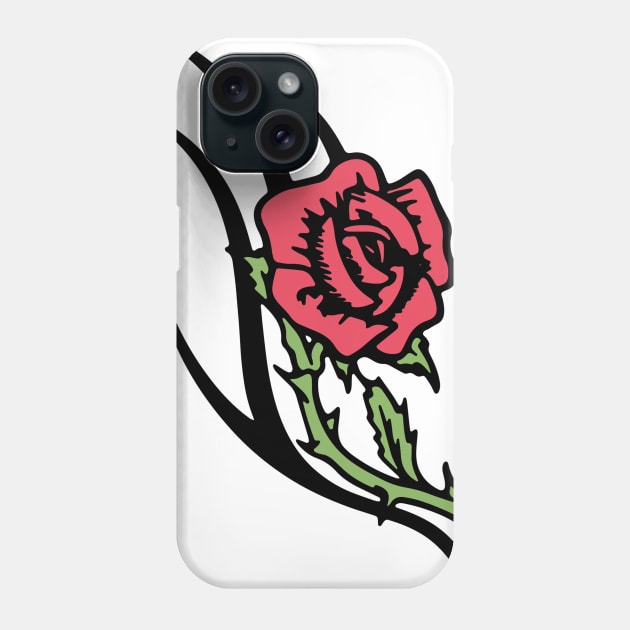 Rose Flower Vintage Design Phone Case by NayaRara