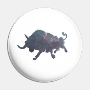 Bull sketch-1 Pin