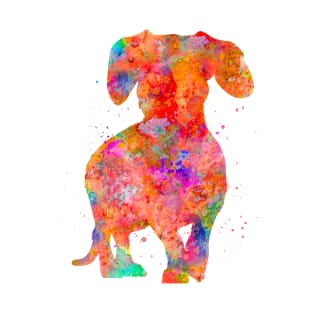 Dachshund Watercolor Painting 3 T-Shirt