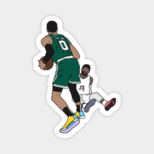 Jayson Tatum Crosses Over Paul George Magnet