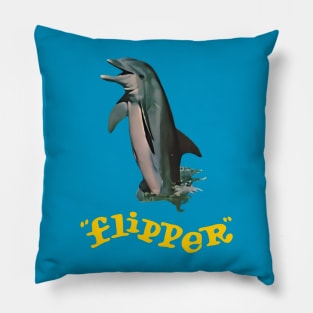 Flipper - They Call Him - 60s Kids Tv Show Pillow