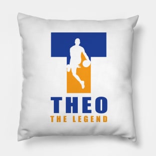 Theo Custom Player Basketball Your Name The Legend T-Shirt Pillow