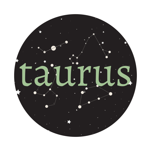 Taurus Zodiac Sign Star Circle by magicae