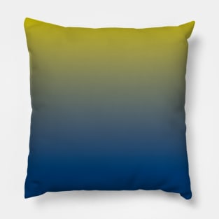 The Gold and Blue Pillow