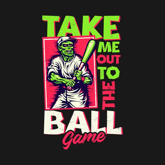 Baseball Halloween Shirt | Take Me Out Ball Game by Gawkclothing