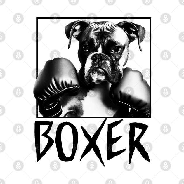 Boxer Dog - 4 by Megadorim
