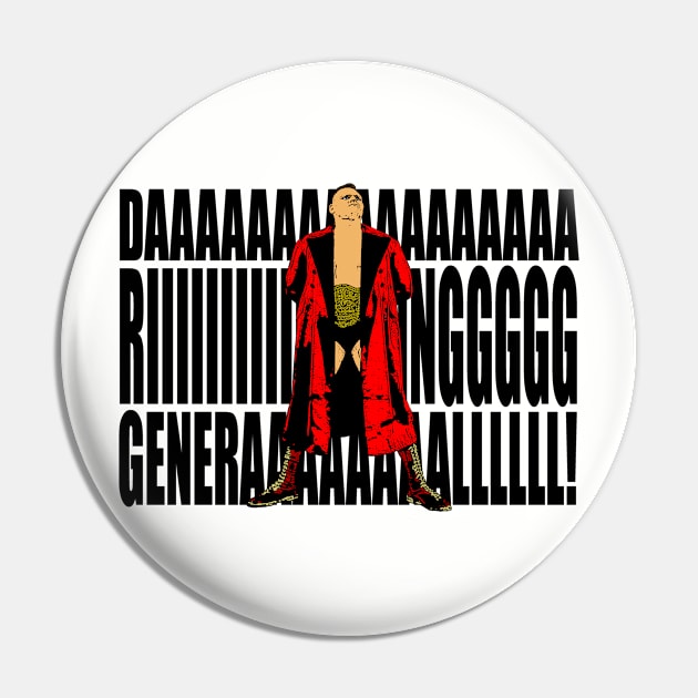 Red General (black letters) Pin by BradyRain