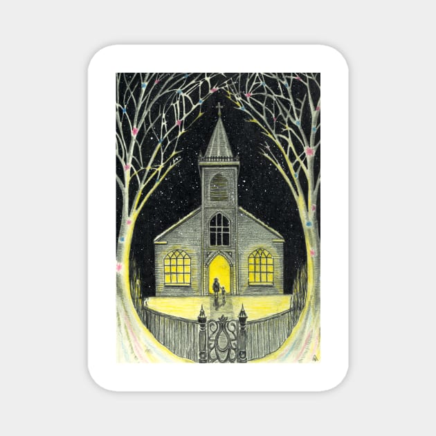 Gothic Christmas Magnet by WaterGardens