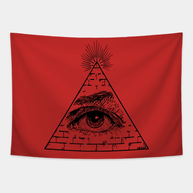 The All Seeing Eye Tapestry by Harley Warren