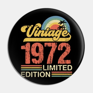 Retro vintage 1972 limited edition Pin