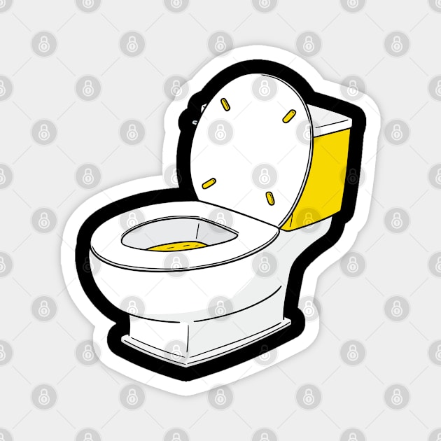 Toilet Magnet by TeddyTees