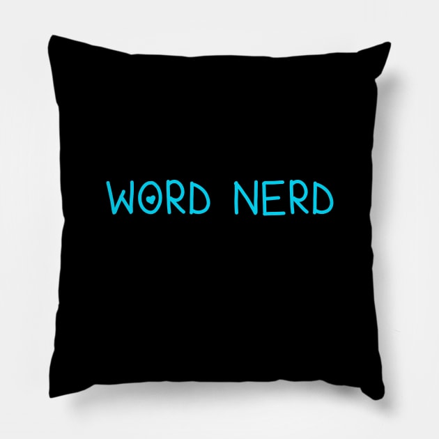 Word Nerd Pillow by Whoopsidoodle