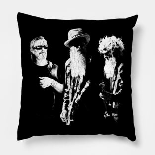 Retro ZZ Top Pillow