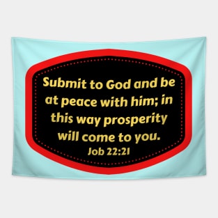 Bible Verse Job 22:21 Tapestry